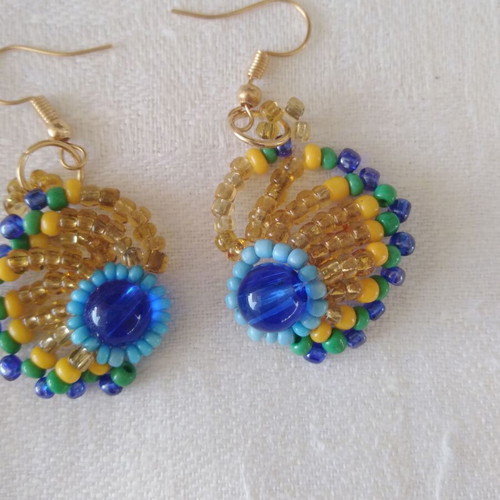 Handmade beaded earrings new, unique pieces