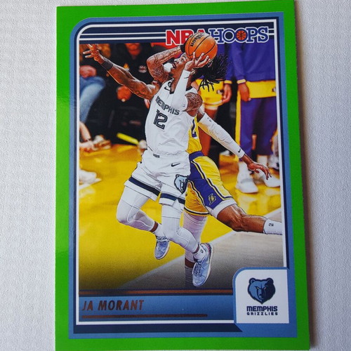 Panini NBA Hoops 2023-24 Ja Morant Neon Green Basketball Card new