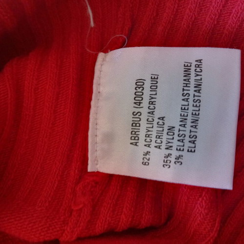 Sleeveless knitted top night out red, new