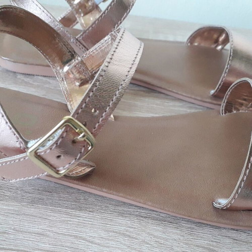 Dorothy Perkins flat sandals rose gold size 37 like new