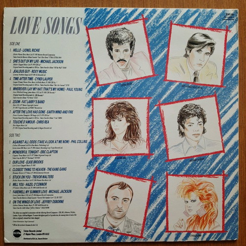 16 Classic Love Songs vinyl like new, 1984, 33 rpm