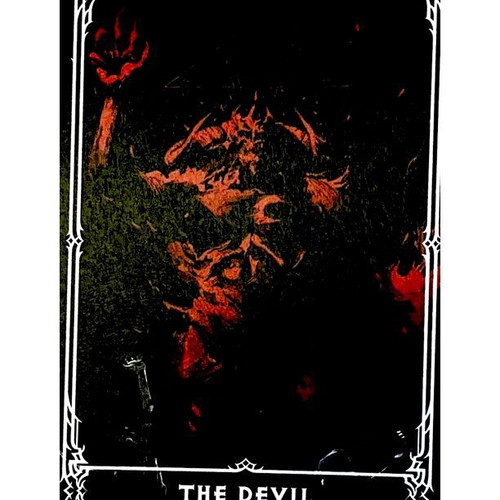 Diablo IV Pre-Order Tarot Card like new, collectible gaming memorabilia