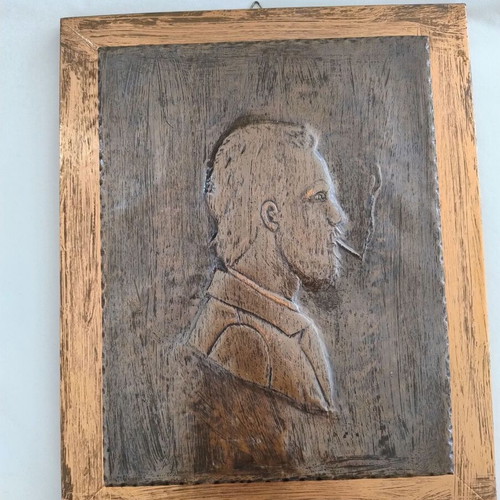 Embossed copper artwork like new