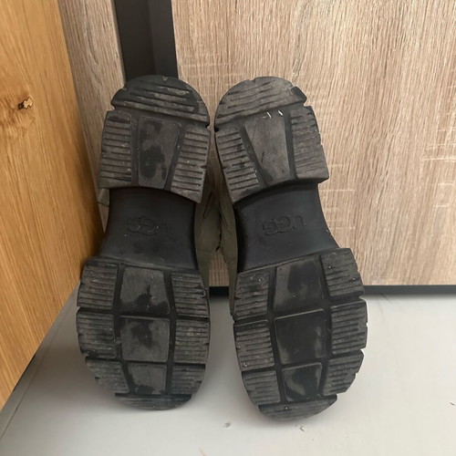 Ugg Australia platform sandals, khaki green and black, size 38.5