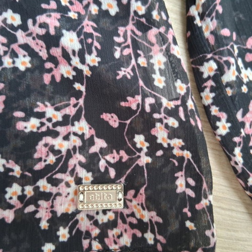 Miss Evita blouse like new, black multicolor, size 164 cm