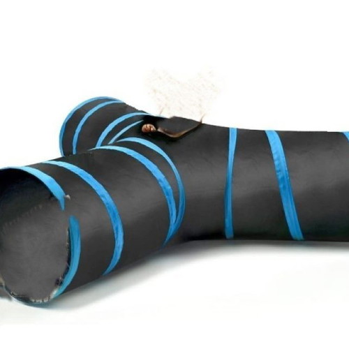 Nunbell Foldable Cat Tunnel with 3 Exits new, blue or fuchsia