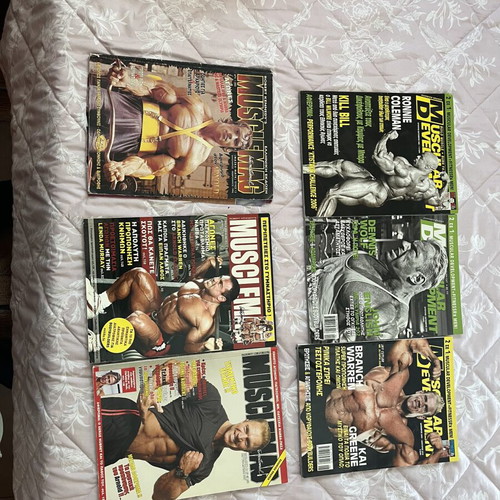Muscular Development, Fitness RX & Muscle Mag magazines, set of 6