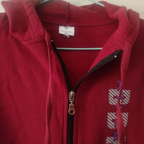 Body Move cotton sports hoodie jacket new, size medium, burgundy