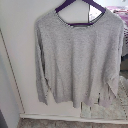 Massimo Dutti gray very soft blouse like new
