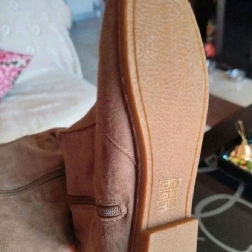 Sedici Suede Knee-High Boots New Size 37 Beige
