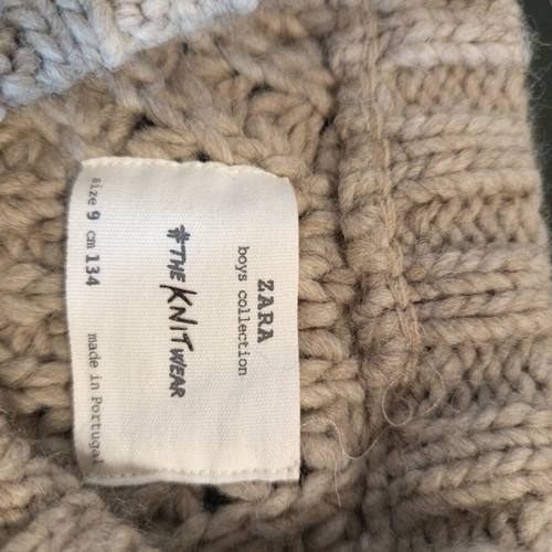Zara woolen kids sweater like new, beige, size S