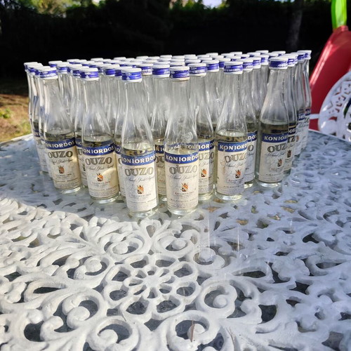Ouzo Koniordos Thessaloniki 160ml vintage collectible bottle