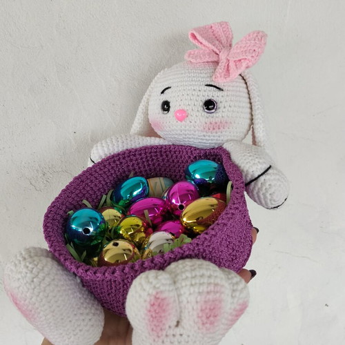 Handmade Easter Bunny Basket new