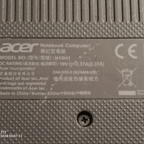 Acer Aspire A315-22 Laptop used for spare parts