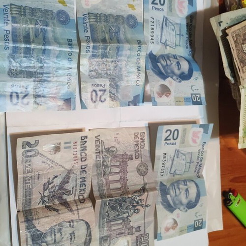 Mexico 20 Pesos banknotes like new, years 2002-2007, 6 pieces total