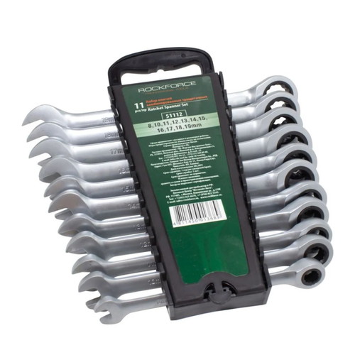 RockForce 11-Piece Ratchet Spanner Set new