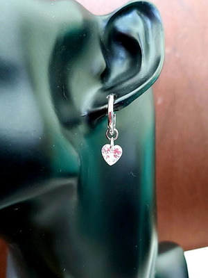 Silver 925 Earrings with Mountain Crystal New