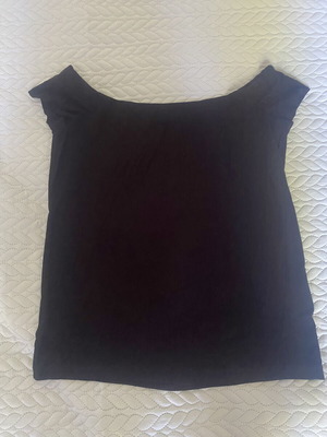 Massimo Dutti women's elastic blouse like new, black, size M