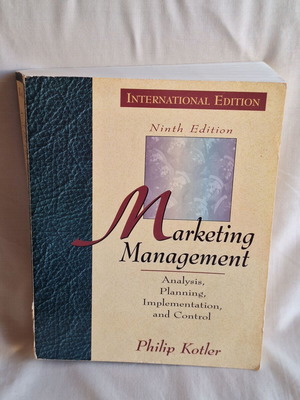 Marketing Management Ninth Edition book by Philip Kotler