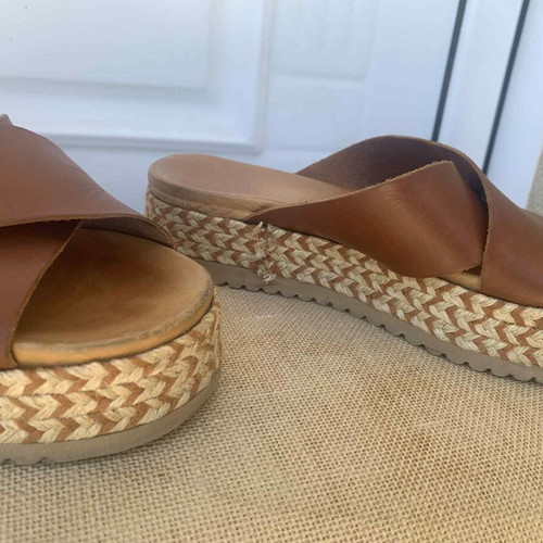 Fratelli Robinson flatforms used, brown, size 39