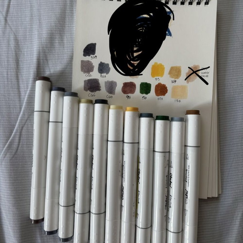 Ohuhu alcohol markers set of 11