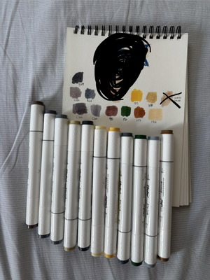 Ohuhu alcohol markers set of 11