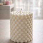 Soya candle bubbles white new