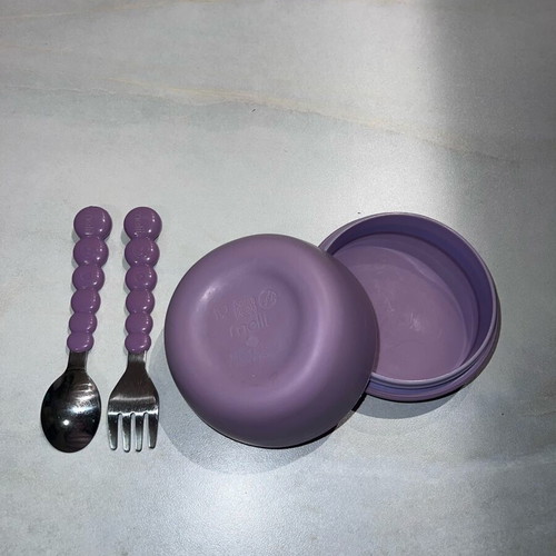 Melii Cat Silicone Feeding Set like new