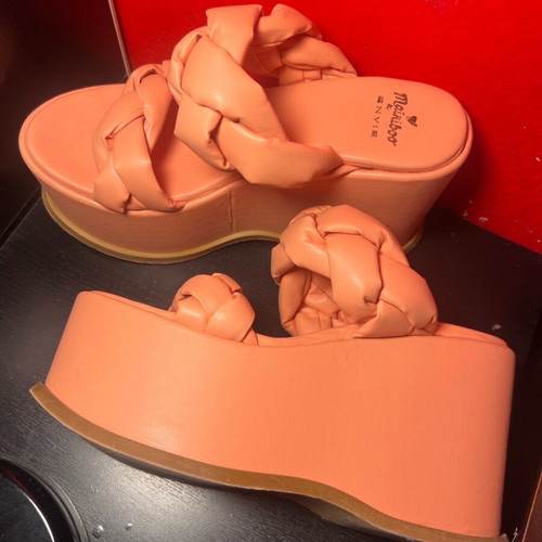 Envie platform sandals size 39 orange like new, 11cm