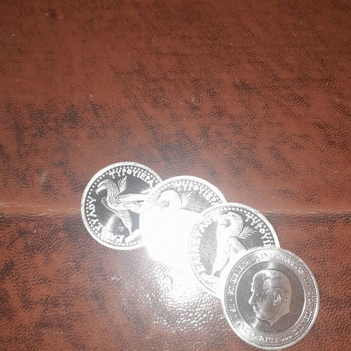 Silver oz 4 pieces St Helena coins 2024