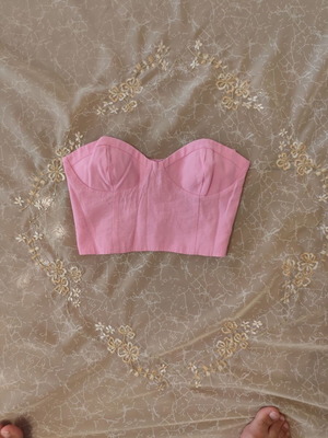 Short pink blouse Zara new, size S