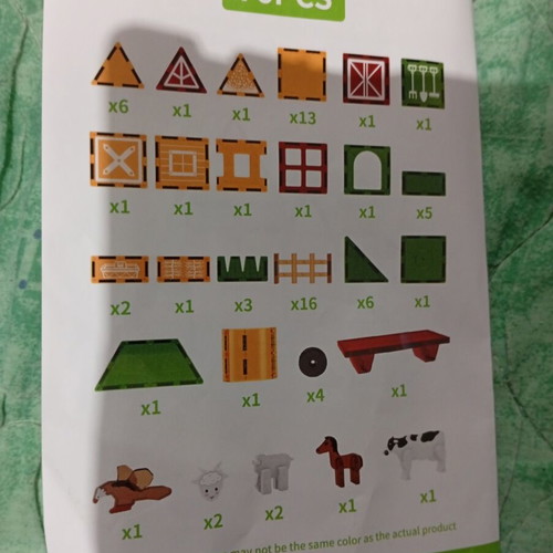 BW Magnetic Tiles Farm 76pcs educational set
