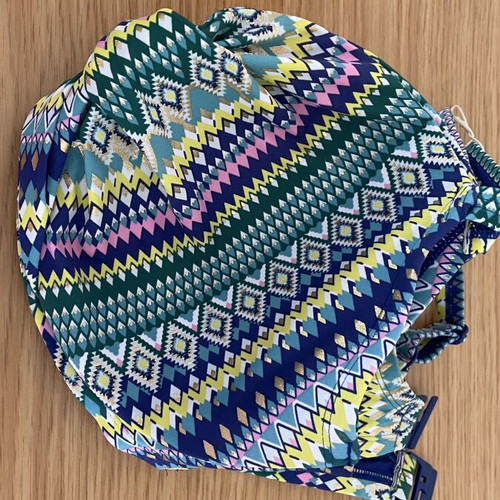 Dorina Veracruz plus size bikini top 90G, multicolor Aztec pattern