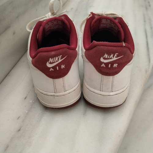 Nike Airforce 1 used athletic shoes size 42 white and red