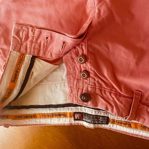 Superdry chino shorts like new, size M, pink