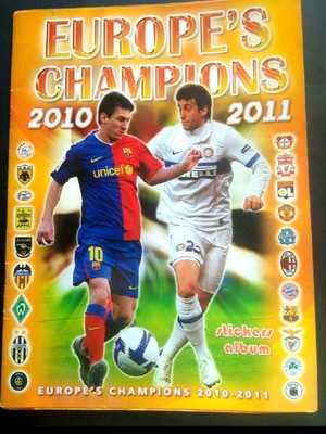 Europe's Champions 2010-2011 αυτοκόλλητο άλμπουμ μεταχειρισμένο