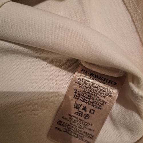 Burberry women's blouse used, sleeveless, cotton, white, size S
