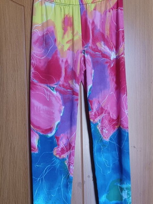 Yelete multicolor leggings like new, fits up to 2XL