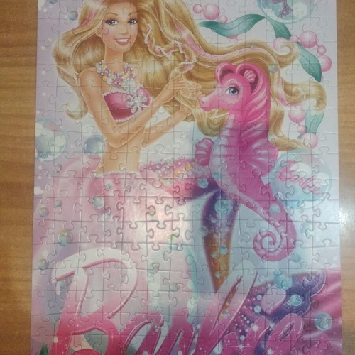 Barbie puzzle used 260 pieces