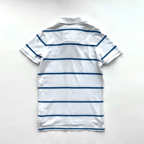 Abercrombie & Fitch Men's Short Sleeve Polo Rugby Striped Shirt Used, Size S