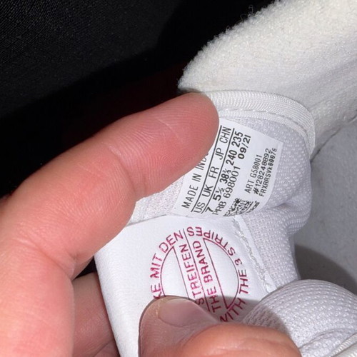 Adidas sports shoes used, size 38.5, white