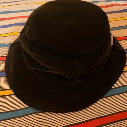 Rains hat black size S used, minimal waterproof texture