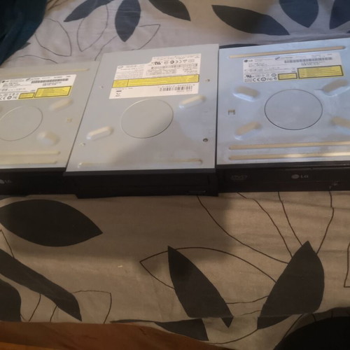 Dvd Rom and Dvd RW used, pack of 3 pieces