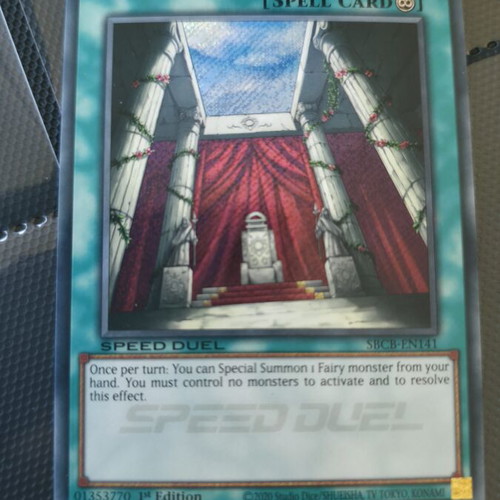 Valhalla, Hall of the Fallen Speed Duel 1st Edition Spell Card like new