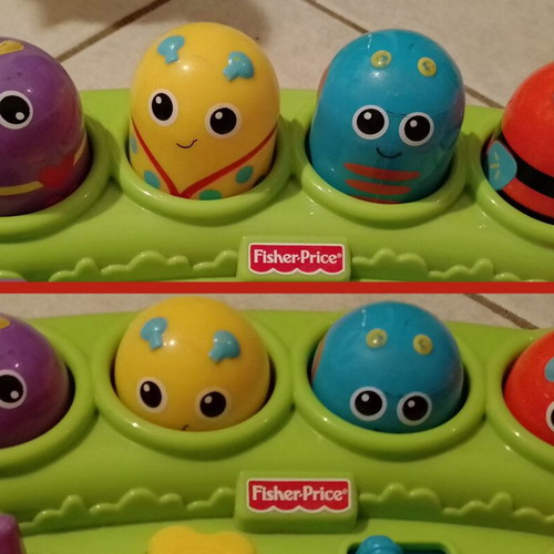 Fisher Price Boppin Activity Bugs Pop Up Toy used, baby educational