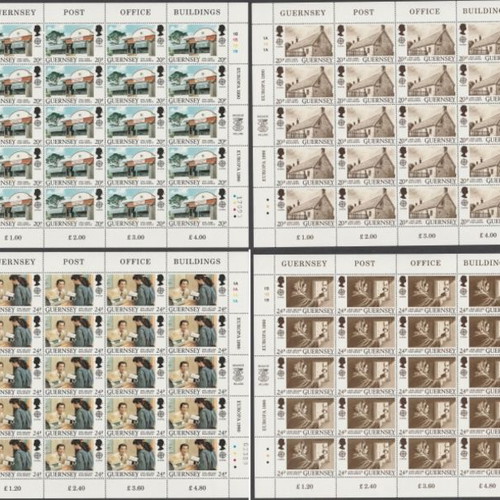 Guernsey 1990 Europa CEPT stamp set complete sheets new