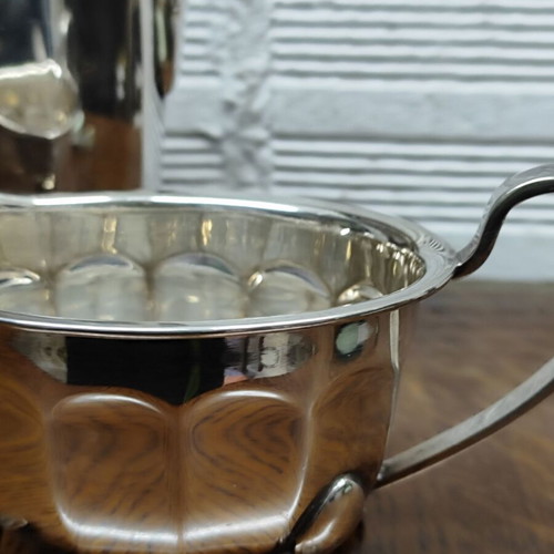Silver-plated 3-piece tea set Sheffield England like new