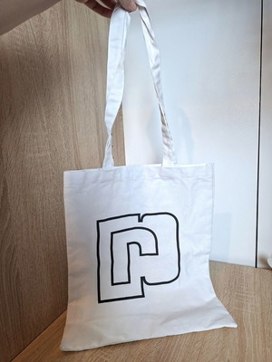 Συλλεκτική λευκή βαμβακερή tote bag Paco Rabanne