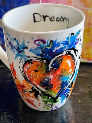Hand-painted mug new
