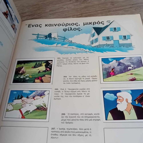 Panini Heidi album used with 152 of 400 stickers